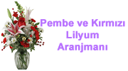 Pembe Kırmızı Lilyum Aranjmanı